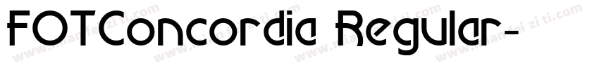 FOTConcordia Regular字体转换